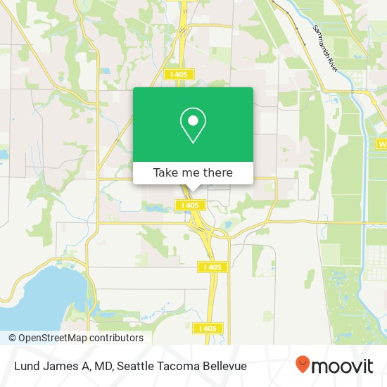 Lund James A, MD, 12910 Totem Lake Blvd NE map
