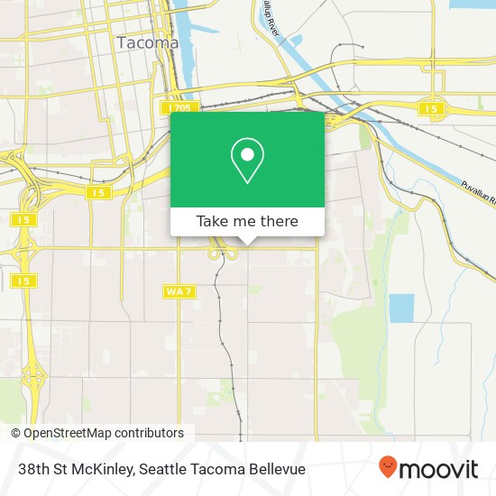 Mapa de 38th St McKinley, Tacoma, WA 98404