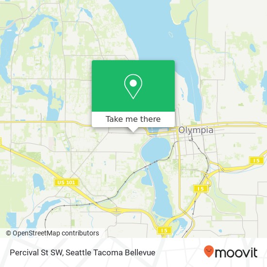 Mapa de Percival St SW, Olympia, WA 98502