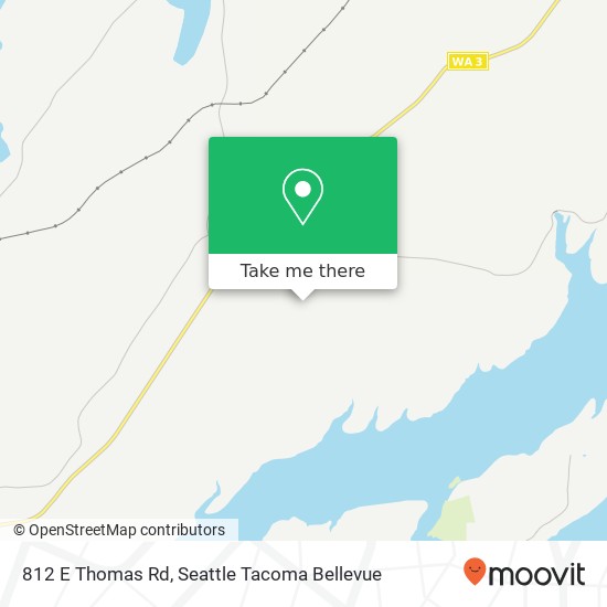 Mapa de 812 E Thomas Rd, Grapeview, WA 98546