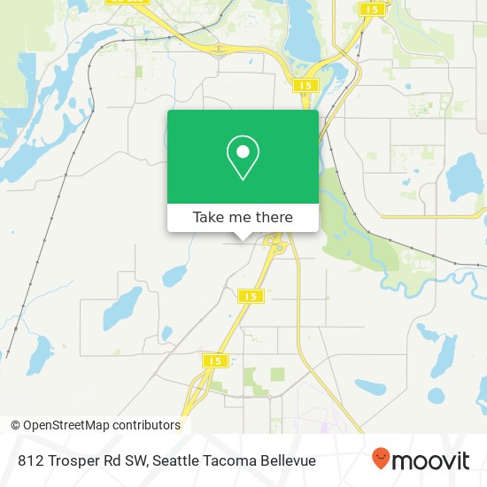 Mapa de 812 Trosper Rd SW, Tumwater, WA 98512