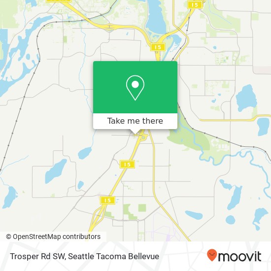 Mapa de Trosper Rd SW, Tumwater, WA 98512