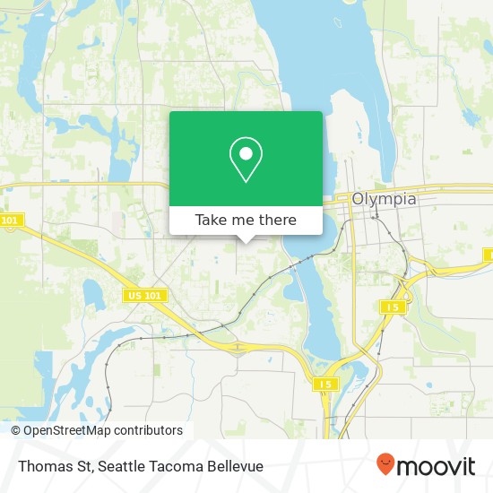 Mapa de Thomas St, Olympia, WA 98502