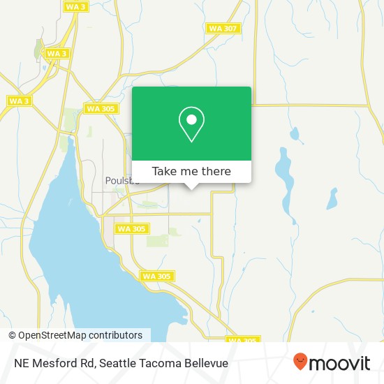 Mapa de NE Mesford Rd, Poulsbo, WA 98370