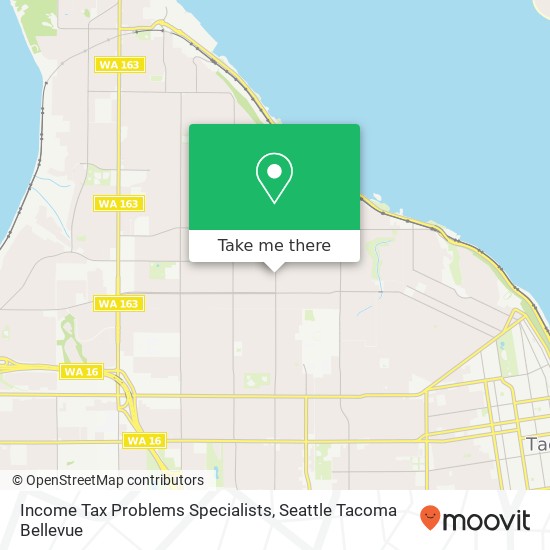 Mapa de Income Tax Problems Specialists, 2424 N Proctor St