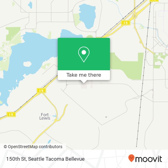 Mapa de 150th St, Lakewood, WA 98439