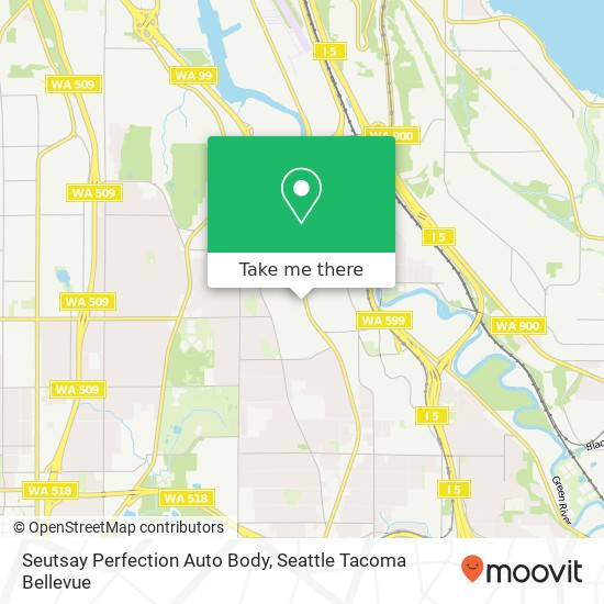 Mapa de Seutsay Perfection Auto Body, 12471 Tukwila International Blvd