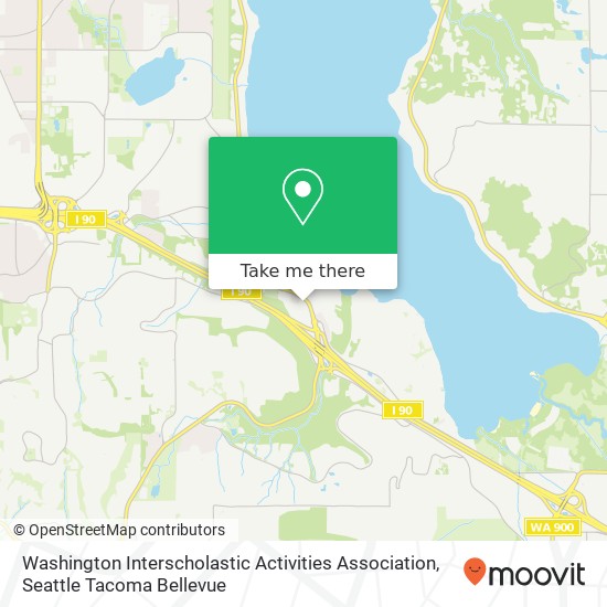 Mapa de Washington Interscholastic Activities Association, 4211 W Lake Sammamish Pkwy SE