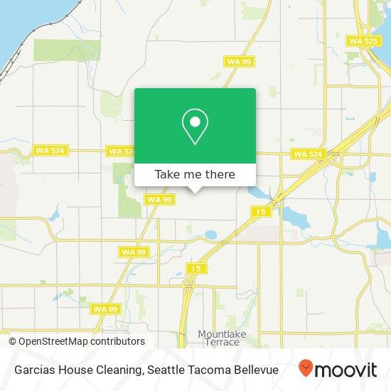 Mapa de Garcias House Cleaning, 5909 204th St SW