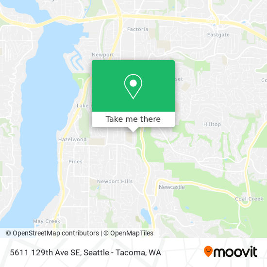 Mapa de 5611 129th Ave SE