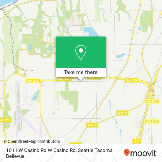 Mapa de 1011,W Casino Rd W Casino Rd, Everett, WA 98204