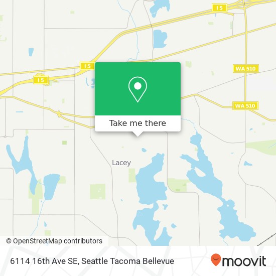 Mapa de 6114 16th Ave SE, Lacey, WA 98503