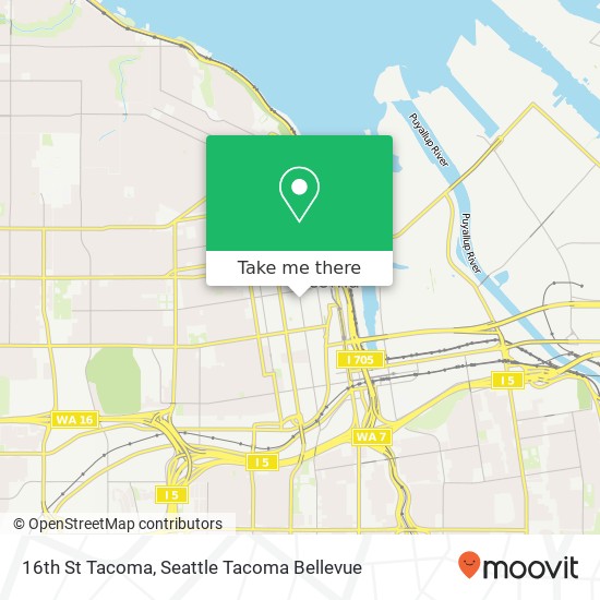 Mapa de 16th St Tacoma, Tacoma, WA 98405
