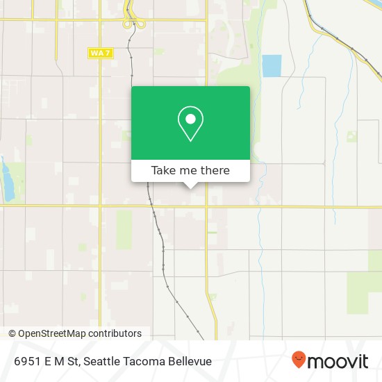 Mapa de 6951 E M St, Tacoma, WA 98404
