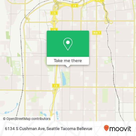 6134 S Cushman Ave, Tacoma, WA 98408 map