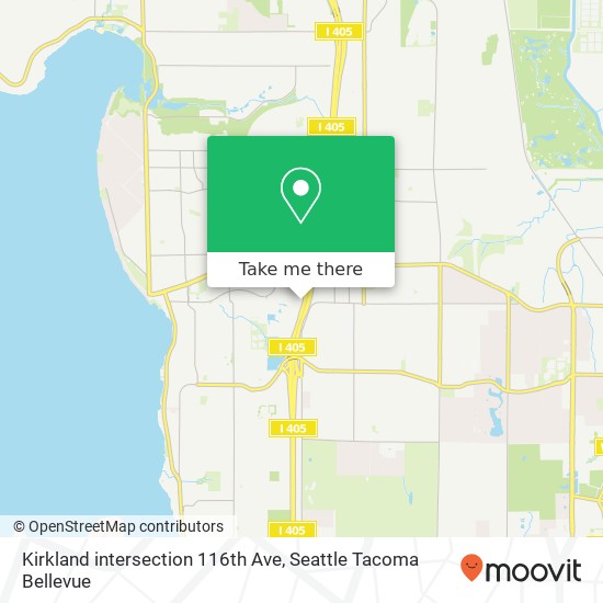 Kirkland intersection 116th Ave, Kirkland, WA 98033 map