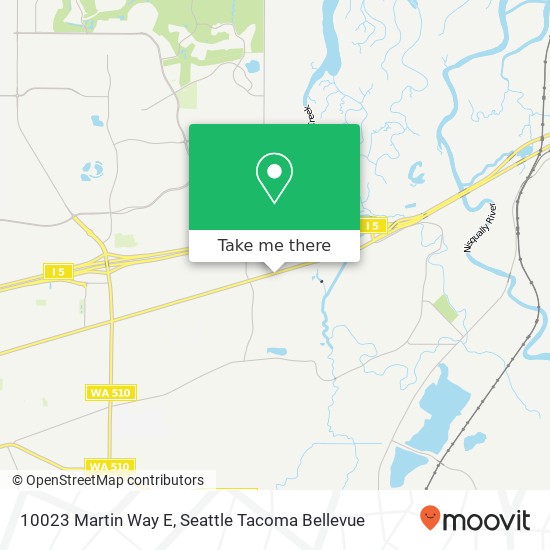 Mapa de 10023 Martin Way E, Olympia, WA 98516