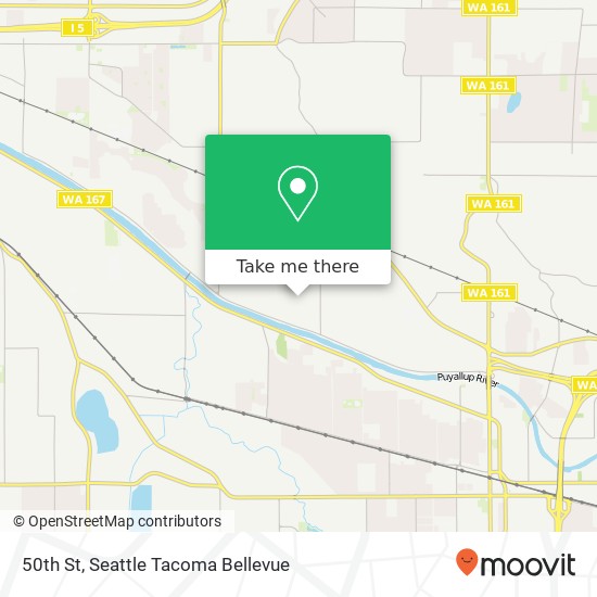 Mapa de 50th St, Fife, WA 98424