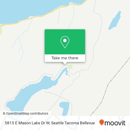 Mapa de 5815 E Mason Lake Dr W, Grapeview, WA 98546