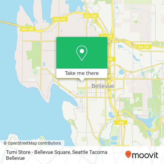 Mapa de Tumi Store - Bellevue Square, 225 Bellevue Sq