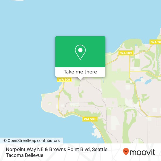 Mapa de Norpoint Way NE & Browns Point Blvd, Tacoma, WA 98422