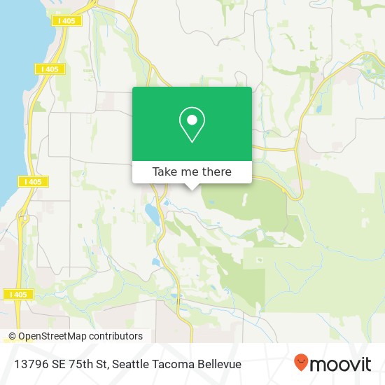 Mapa de 13796 SE 75th St, Newcastle, WA 98059