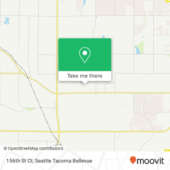 Mapa de 156th St Ct, Puyallup, WA 98375