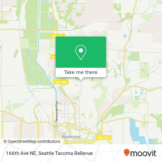 Mapa de 166th Ave NE, Redmond, WA 98052