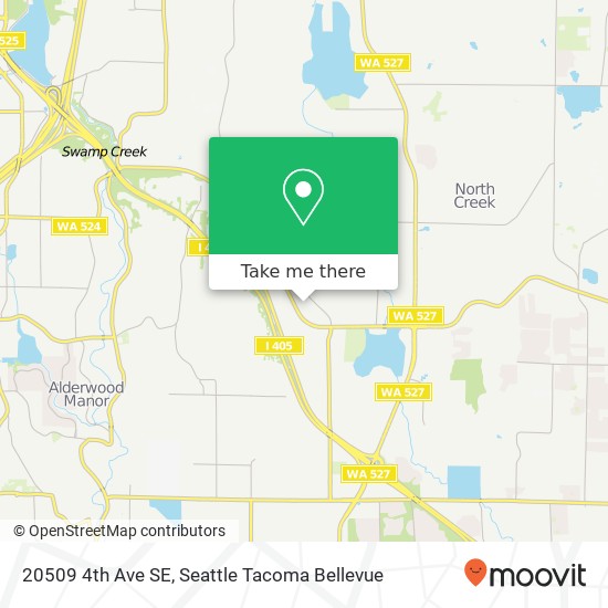 Mapa de 20509 4th Ave SE, Bothell, WA 98012