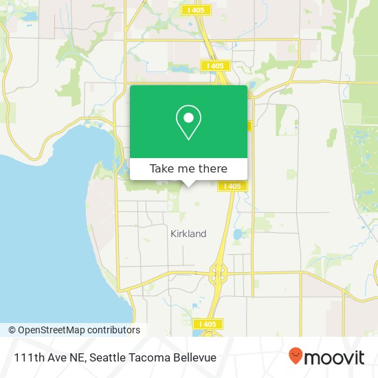 Mapa de 111th Ave NE, Kirkland, WA 98033