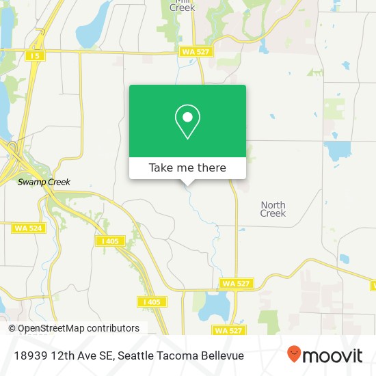 Mapa de 18939 12th Ave SE, Bothell, WA 98012