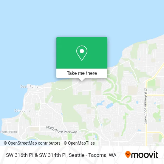 Mapa de SW 316th Pl & SW 314th Pl