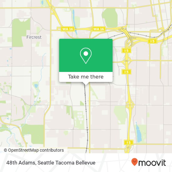 48th Adams, Tacoma, WA 98409 map