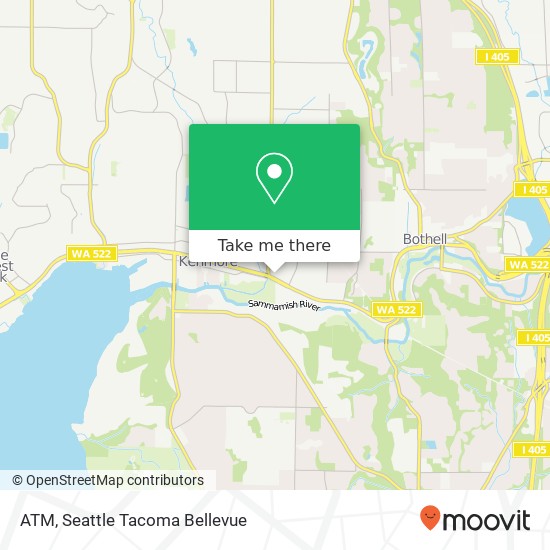 Mapa de ATM, 8020 NE Bothell Way
