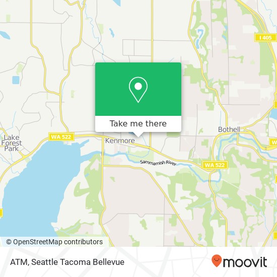 ATM, 7638 NE Bothell Way map