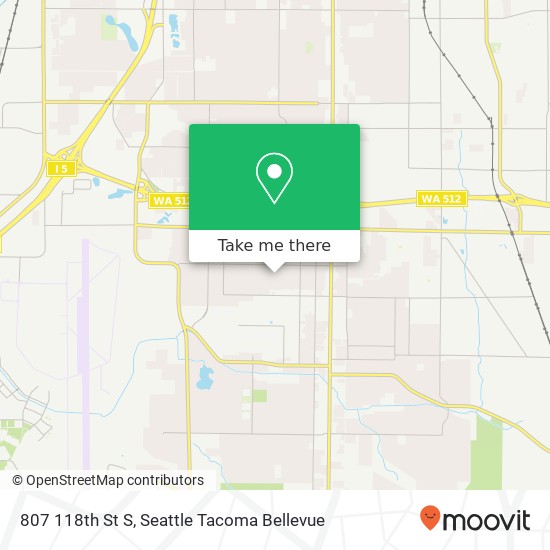 807 118th St S, Tacoma, WA 98444 map