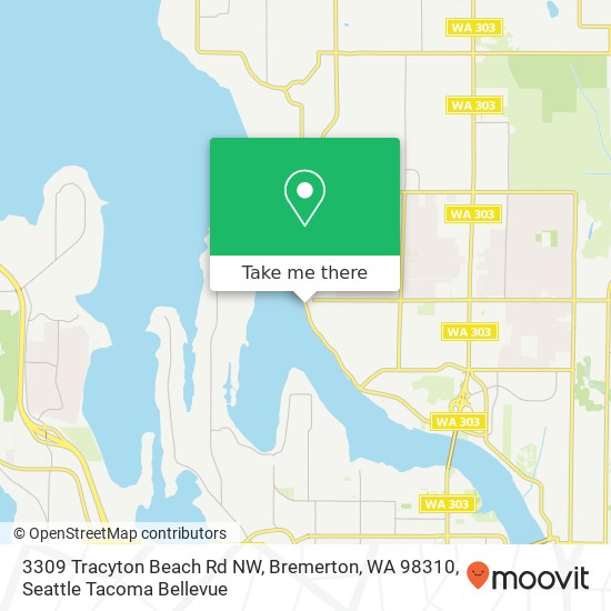 3309 Tracyton Beach Rd NW, Bremerton, WA 98310 map