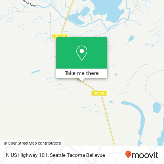 Mapa de N US Highway 101, Shelton, WA 98584