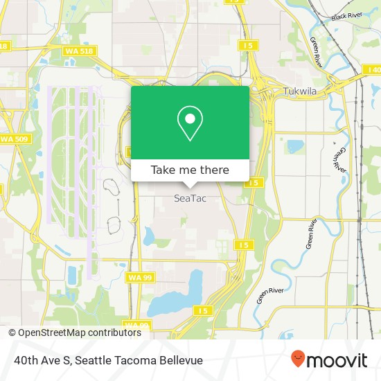 40th Ave S, Seatac, WA 98188 map