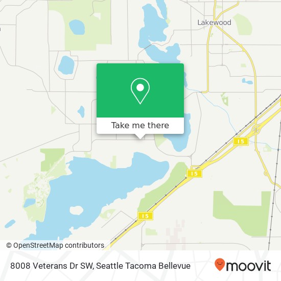 8008 Veterans Dr SW, Lakewood, WA 98498 map