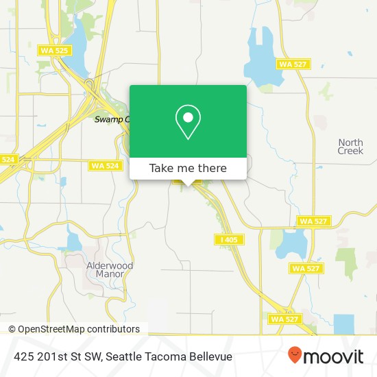 Mapa de 425 201st St SW, Lynnwood, WA 98036