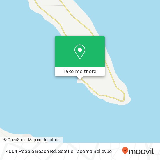 Mapa de 4004 Pebble Beach Rd, Camano Island, WA 98282