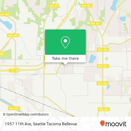 Mapa de 1957 11th Ave, Milton, WA 98354