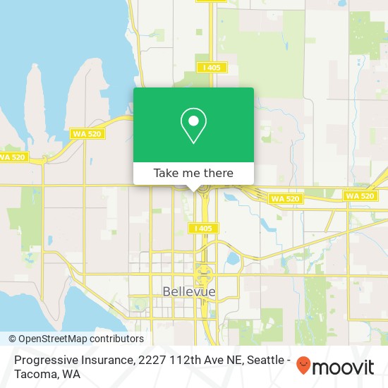 Progressive Insurance, 2227 112th Ave NE map