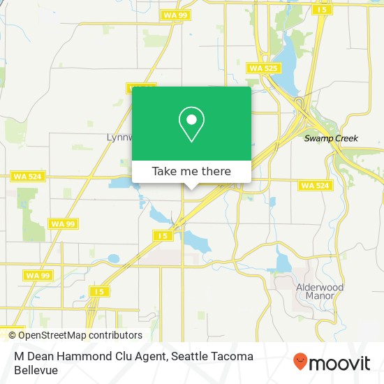 Mapa de M Dean Hammond Clu Agent, 4210 198th St SW