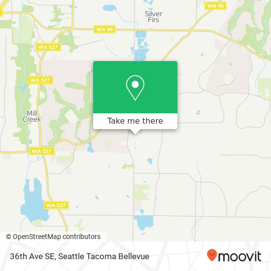 Mapa de 36th Ave SE, Bothell, WA 98012