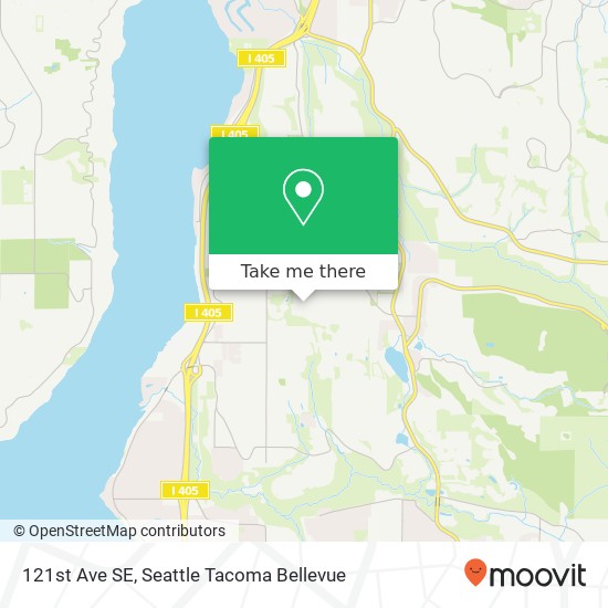 Mapa de 121st Ave SE, Newcastle, WA 98056