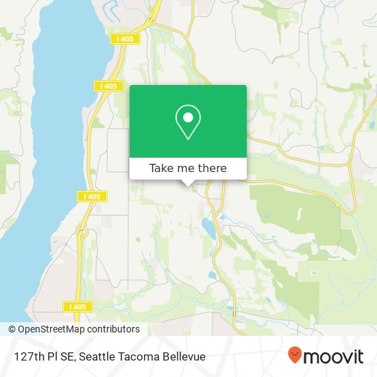 Mapa de 127th Pl SE, Newcastle, WA 98056