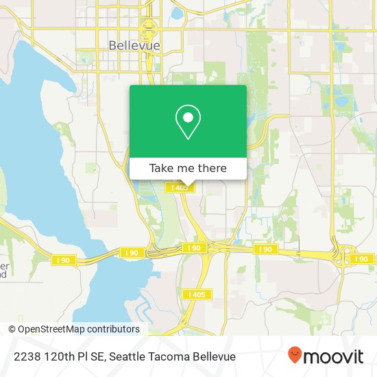 Mapa de 2238 120th Pl SE, Bellevue, WA 98005