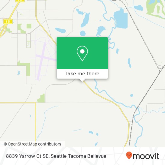 Mapa de 8839 Yarrow Ct SE, Tumwater, WA 98501